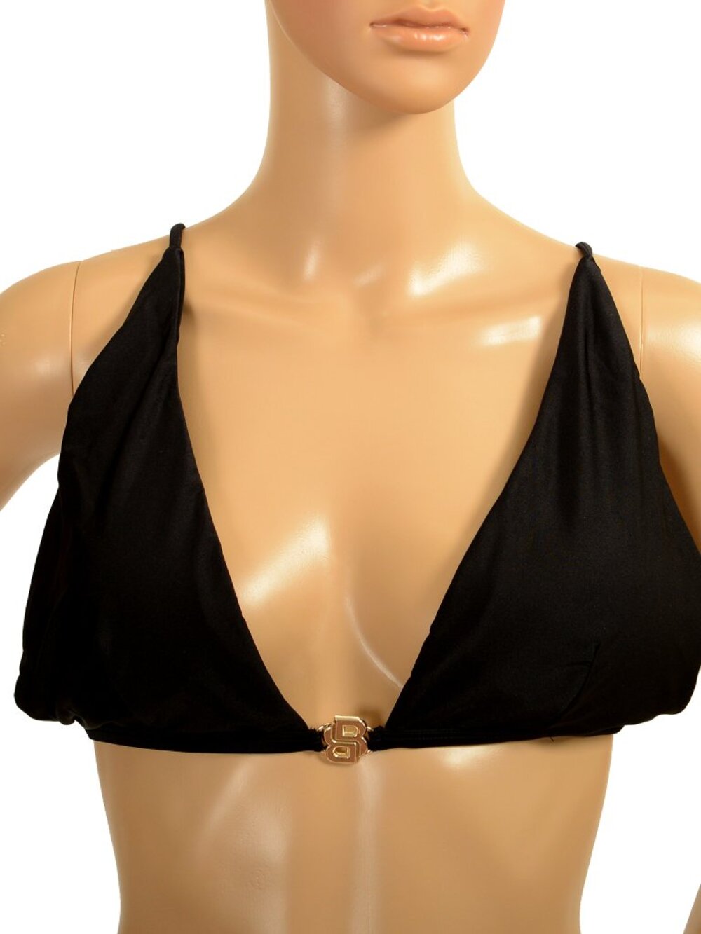 Hugo Boss Women's "BETH TRIANGLE" Black Padded Swim Top Bra US 2XL IT 48